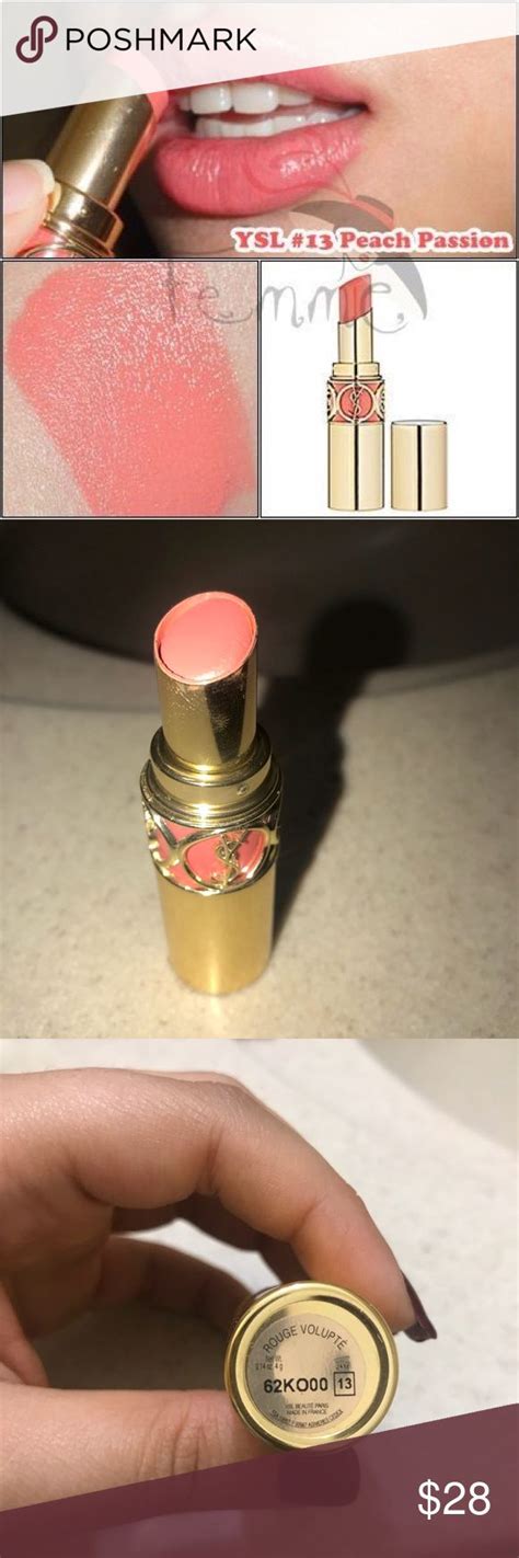 ysl corail in passion lipstick|YSL Peach Passion (13) Rouge Volupte Review & Swatches.